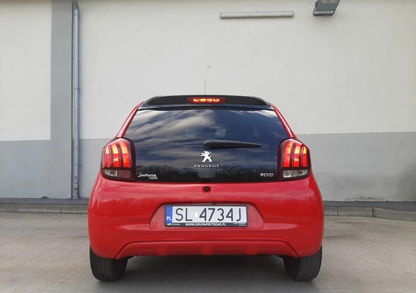 Peugeot 108 cena 39500 przebieg: 67004, rok produkcji 2019 z Świętochłowice małe 781